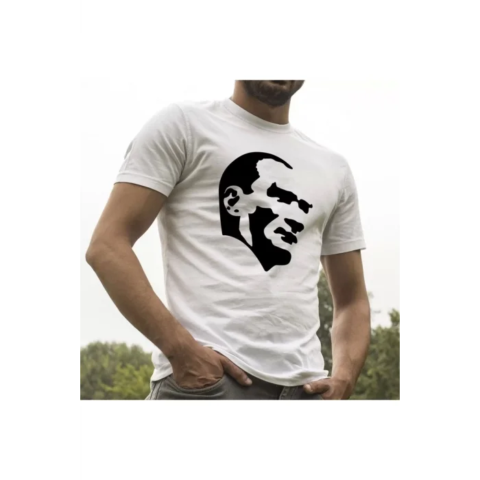 Atatürk Silüet Beyaz Tişört