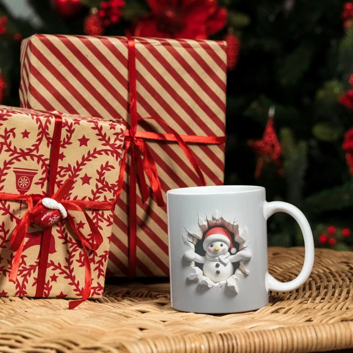 Kardan Adam Yılbaşı Kupa Bardak - Kardan Adam Kupa