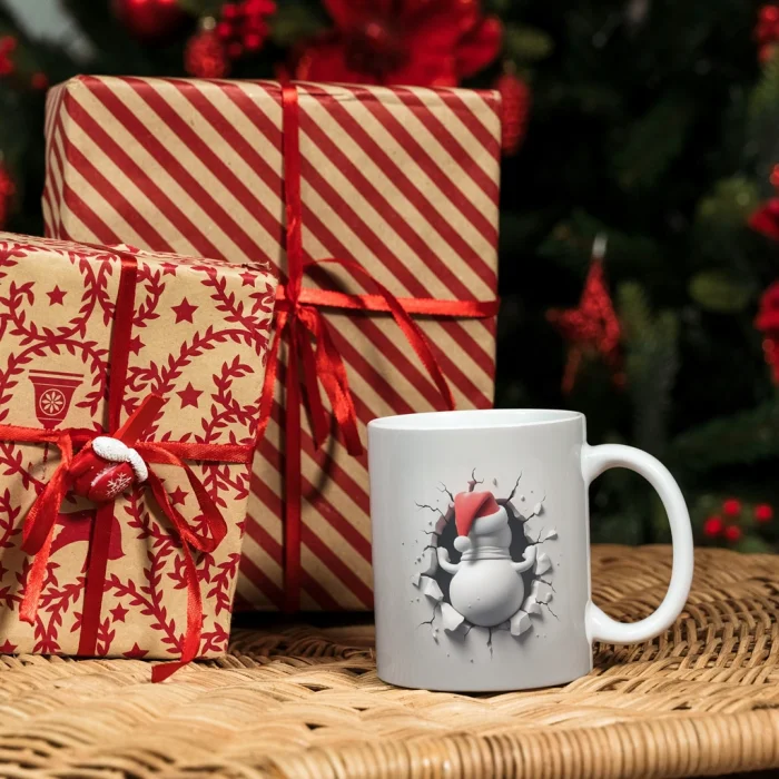 Kardan Adam Yılbaşı Kupa Bardak - Kardan Adam Kupa