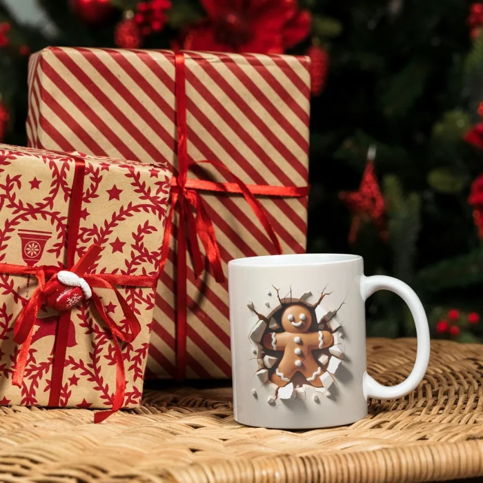 Kurabiye Adam Yılbaşı Kupa Bardak - Kurabiye Adam Kupa