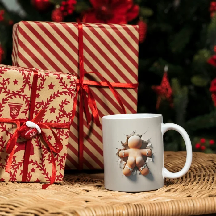 Kurabiye Adam Yılbaşı Kupa Bardak - Kurabiye Adam Kupa