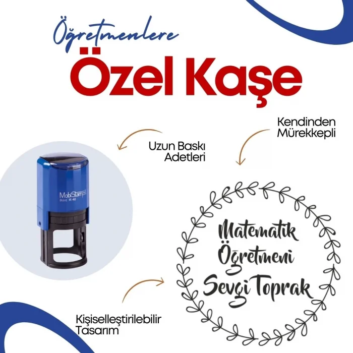 Kişiye Özel Matematik Öğretmeni Kaşesi