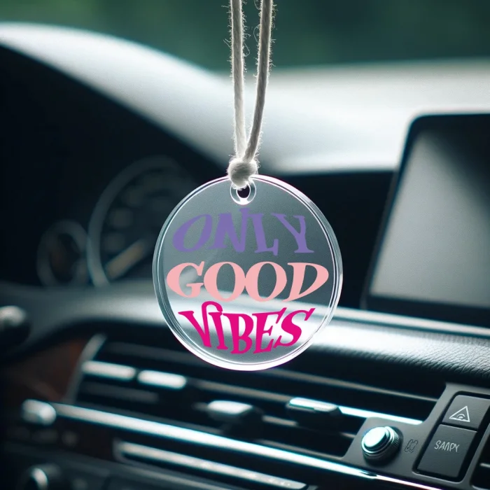 Only Good Vibes Dikiz Aynası Pleksi Araç Süsü