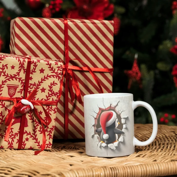 Penguen Yılbaşı Kupa Bardak - Penguen  Kupa