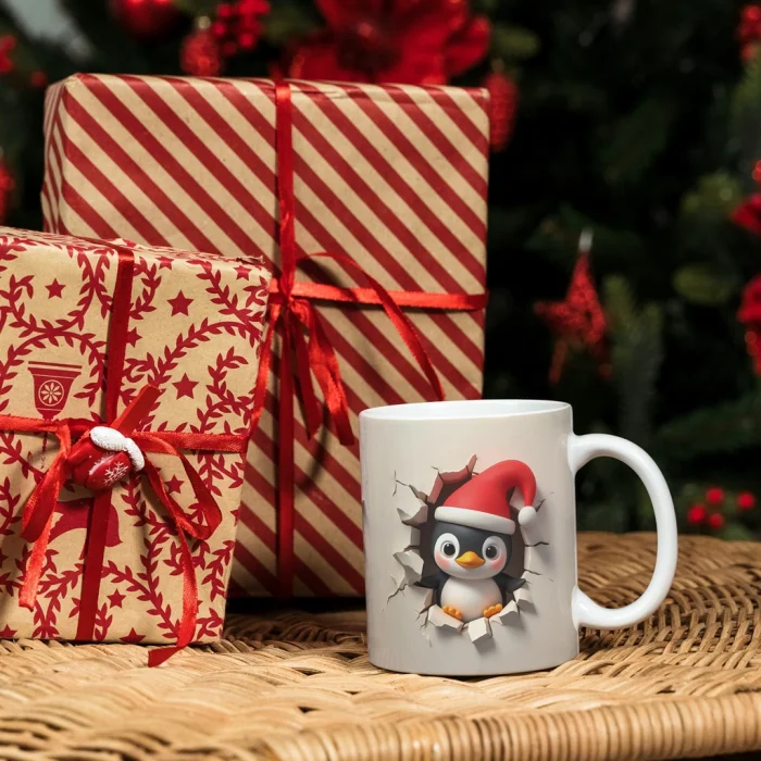 Penguen Yılbaşı Kupa Bardak - Penguen  Kupa