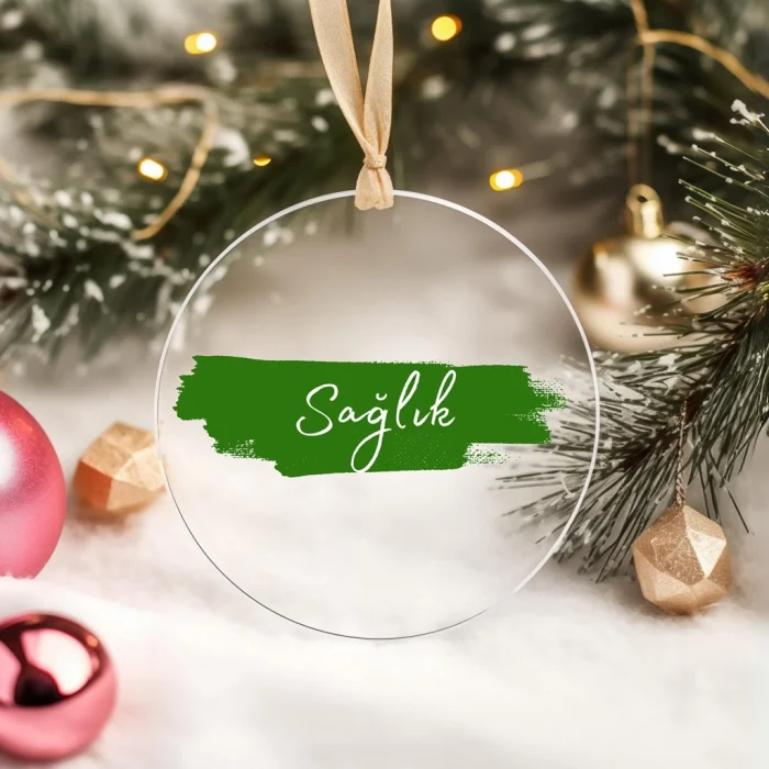 Yılbaşı Çam Ağacı Süsü - Yılbaşı Dilek Süsü - 8li Paket