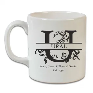 Aile İsimli Kupa Bardak