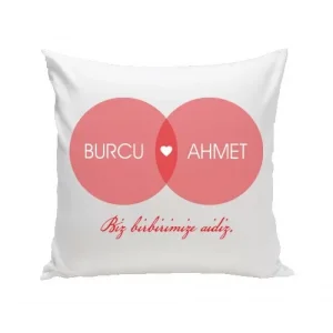 Biz Birbirimize Aidiz Kare Yastık