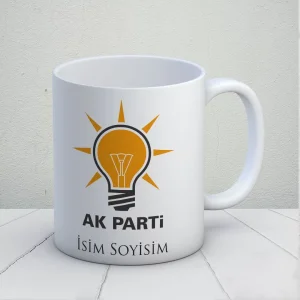 Ak Parti Logolu Kişiye Özel Kupa Bardak