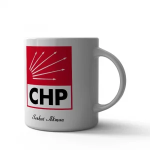 Chp Logolu Kişiye Özel Kupa Bardak