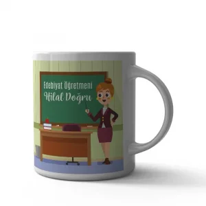 Edebiyat Öğretmenine Özel Kupa Bardak