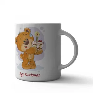 Doğum Günü Kutlayan Ayıcık Kupa