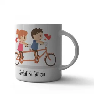 Sevgili Karikatür Kupa Bardak