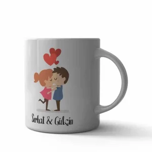 Sevgili Karikatür Kupa Bardak