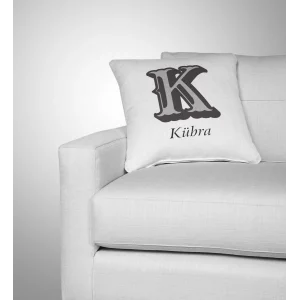 Harf Tasarımlı Kişiye Özel İsimli Yastık