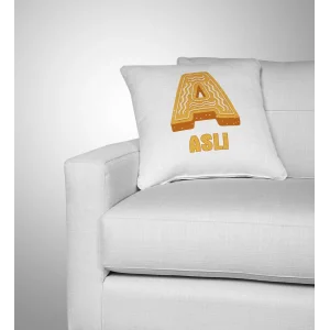 Harf Tasarımlı Kişiye Özel İsimli Yastık