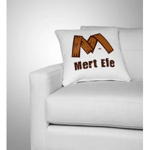 Harf Tasarımlı Kişiye Özel İsimli Yastık