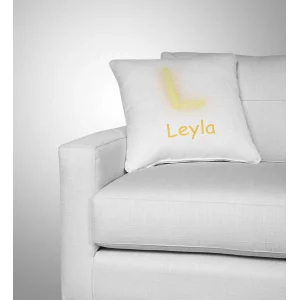 Harf Tasarımlı Kişiye Özel İsimli Yastık