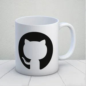 Github Tasarımlı Kupa Bardak