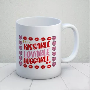 Kissable Lovable Huggable Kupa Bardak