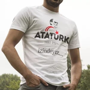 İzindeyiz Beyaz Tişört