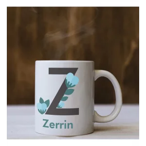 Harf Tasarımlı Kişiye Özel İsimli Kupa