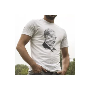 Atatürk Silüet Beyaz Tişört