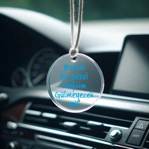 Benim bu güzel Feysim Gülmeyecek mi? Dikiz Aynası Pleksi Araç Süsü