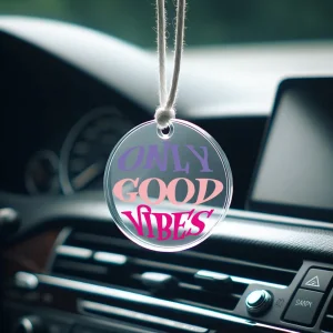 Only Good Vibes Dikiz Aynası Pleksi Araç Süsü
