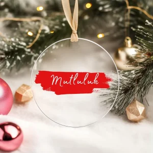 Yılbaşı Çam Ağacı Süsü - Yılbaşı Dilek Süsü - Mutluluk