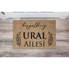 Aile İsim Tasarımlı Kapı Paspası