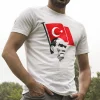 Bayrak Ve Atatürk Beyaz Tişört