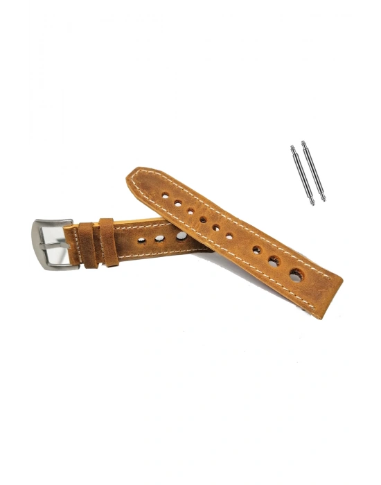 Tissot  &   Fossil  Uyumlu   Crayz   Hakiki   Deri   22  mm  AÇIK TABA