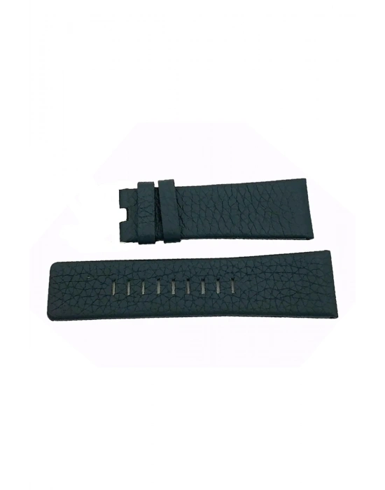Dizel uyumlu El Yapımı hakiki  Deri Saat Kordonu 24 mm   yeşil