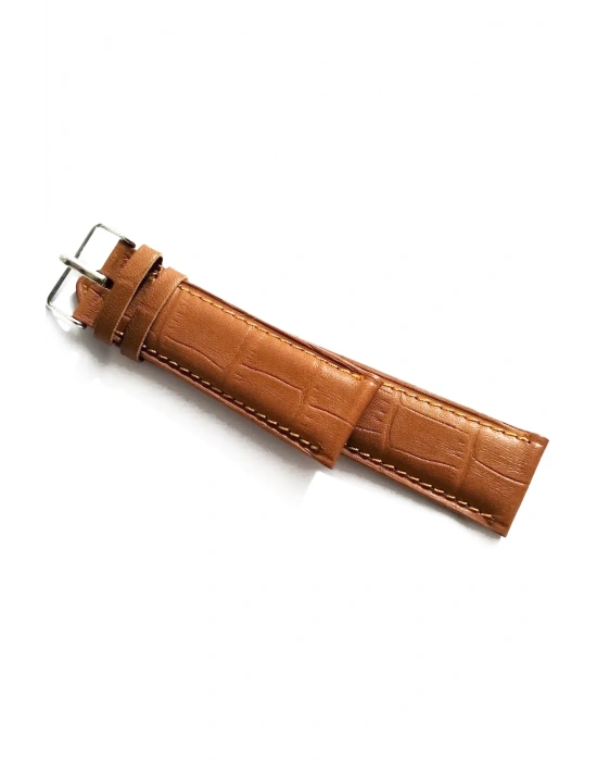 &Her Saate Uyumlu Hakiki  Deri Saat Kordonu  24   mm  (46)  taba