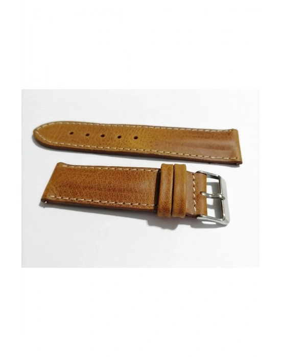 Her Saate Uygun Bombeli 22 mm Piramit modeli UZUN XL Hakiki Deri (225) taba