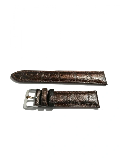 &Her Saate Uyumlu Hakiki Deri Saat Kordonu kahverengi 22 mm ( 381 )