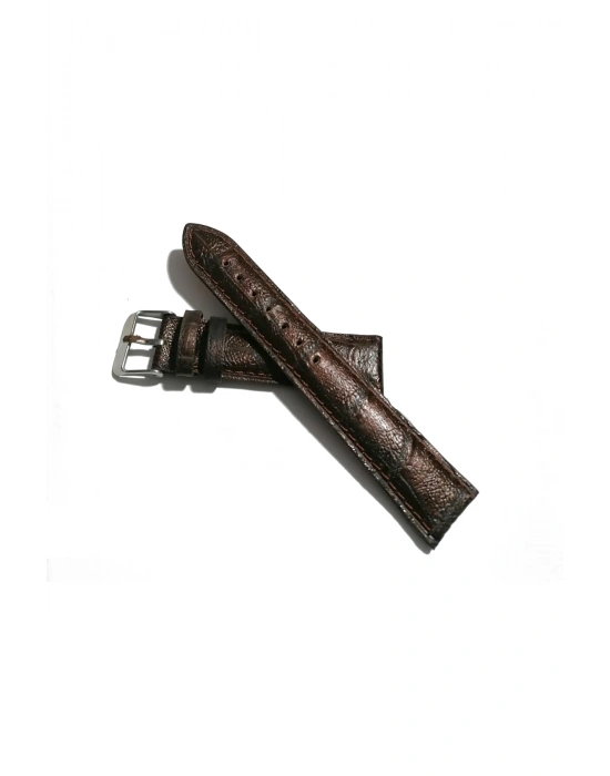 &Her Saate Uyumlu Hakiki Deri Saat Kordonu kahverengi 20 mm ( 380 )