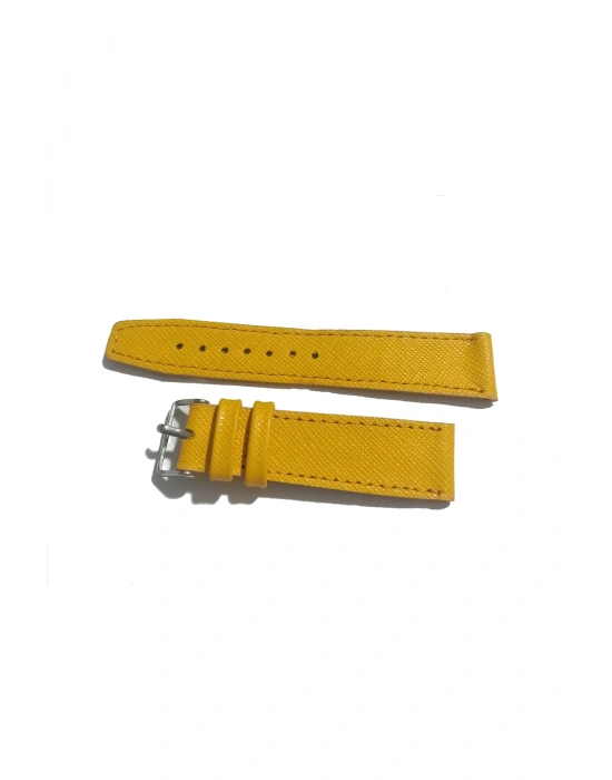 Klasik Saat Kordonu Saat Kayışı SARI 14 mm (397)