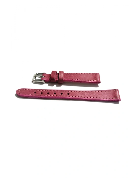 &Her Saate Uyumlu Hakiki Deri Saat Kordonu pembe 16 mm ( 444 )