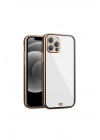 iPhone 12 Pro Max Arka kapak Kılıf Siyah kenarlı rose