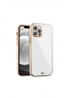 iPhone 13 Pro Arka kapak Kılıf Beyaz kenarlı rose