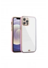 iPhone 13 Pro Arka kapak Kılıf Pembe kenarlı rose
