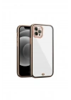 iPhone 11 Pro arka Kapak Kılıf Renkli Siyah kenarlı rose