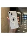 Phone 13 Magsafe Destekli Kablosuz Şarj Uyumlu Şeffaf Silikon Kılıf