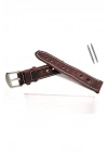 Tissot & Fossil & Panaray  Uyumlu Crayz Hakiki  Deri  24 mm  bordo