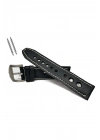 Tissot & Fossil & Panaray  Uyumlu Crayz Hakiki  Deri  24 mm   SİYAH