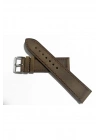 Fosil &Her Saate  Uyumlu Kahverengi Dikişli   22  mm  grizi  deri