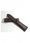 Kahverengi Yarım  Kroko Hakiki Deri Saat Kordonu  24  mm Kayış