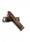 Her Saate Uygun  El Yapımı 24  mm Hakiki  Deri Kordon Kahverengi 24mm